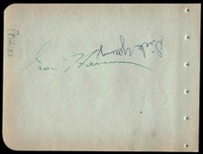 Granny Hamner Dick Young Phillies Signed 4.5 x 6 1953 Scrapbook Page Auto *CM621