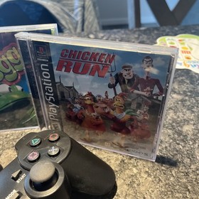 Sony PlayStation 2 Slim Console (SCPH-75001) 2 Wireless Controllers 10 Games