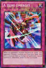 3 x A Hero Emerges - BP02-EN179 - Mosaic Rare - 1st Edition Near Mint, English Y
