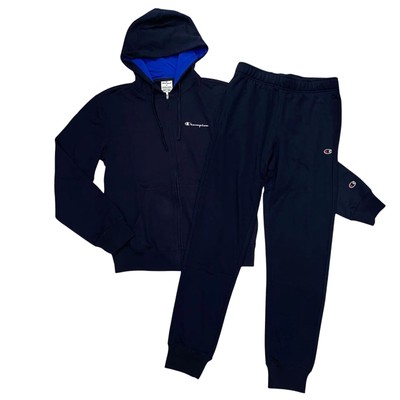Champion Herren Overall mit Kapuze und Reißverschluss blau Code 221166-BS501