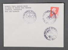 MayfairStamps Yugoslavia 1972 Olympic Torch Carrier Racer Cover aaw_96073
