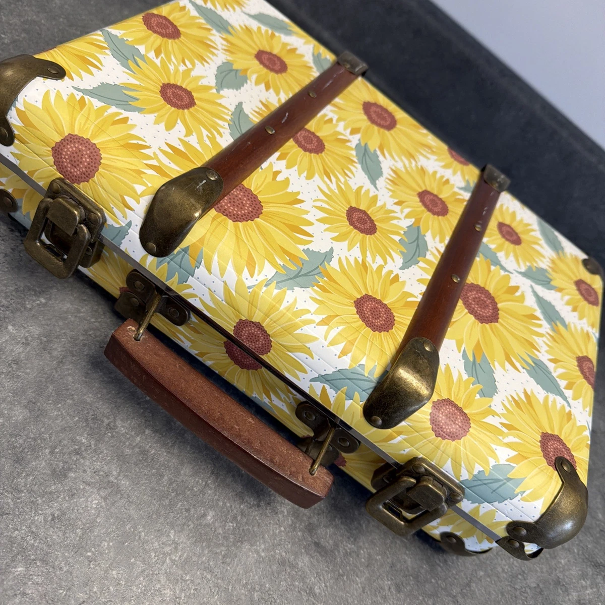 Valigetta In Cartone Vintage Con Manico – Scatola Portaoggetti Per Matrimoni, Regali E Decorazioni Shabby Chic