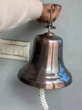 Large Nautical Ship's Boat Bell 11" Solid Brass Marine Maritime Wall Decor GIFT