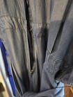 Ashley Stewart Womens Blue Denim Long Sleeve Collared One-Piece Jumpsuit Size 30 — photo 1