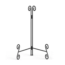 Plate Stand, 12 Inch Plate Holder Display Stand 1 Pack, Black Metal Picture S...