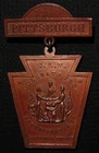 1894 GAR NATIONAL ENCAMPMENT PENNSYLVANIA DELEGATE MEDAL BADGE -  PITTSBURGH PA