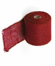 Novel Box Sealed Jute Burlap Ribbon - Various Widths and Colors.