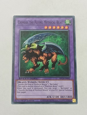 Yu-Gi-Oh Einzelkarte Chimera the Flying Mythical Beast bespielt