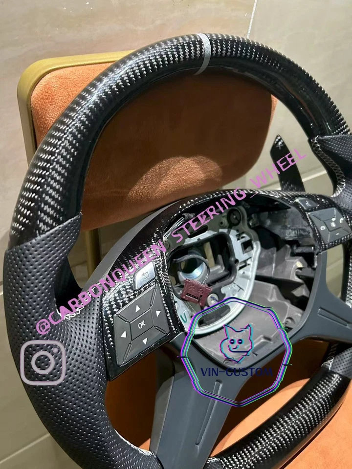 Mercedes Benz G550/W166 /X166/ GL550/GL450 G Class CARBON FIBER STEERING WHEEL - Image 4 of 4