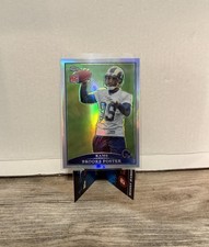 2009 Topps Chrome Refractor Brooks Foster #TC129 Rookie RC Football Card. rookie card picture