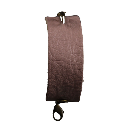 LE NEW $25 Light Pink Bronze Thin Leather Cuff Bracelet