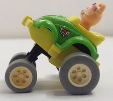 SL Trip Pink Kitty Green Volkswagon Push Down Racer Big Wheel Car Toy