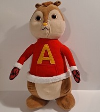 Alvin and the Chipmunks Brown Red Plush Alvin 20" Inch Stuffed Animal Toy