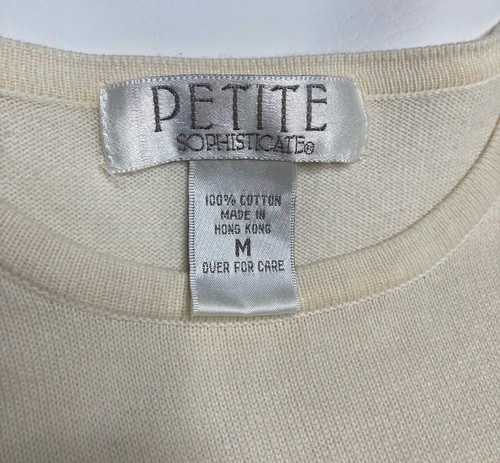 Pantaloncini gilet vintage Petite Sophisticate 3 pezzi beige a scacchi taglia top M 8 - Foto 8 di 17