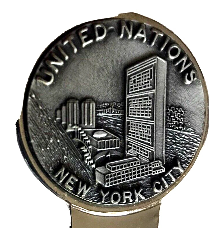 NACIONES UNIDAS CIUDAD NUEVA YORK ABRECARTAS 7+" LARGO EN CAJA ORIGINAL Foto 3 de 3