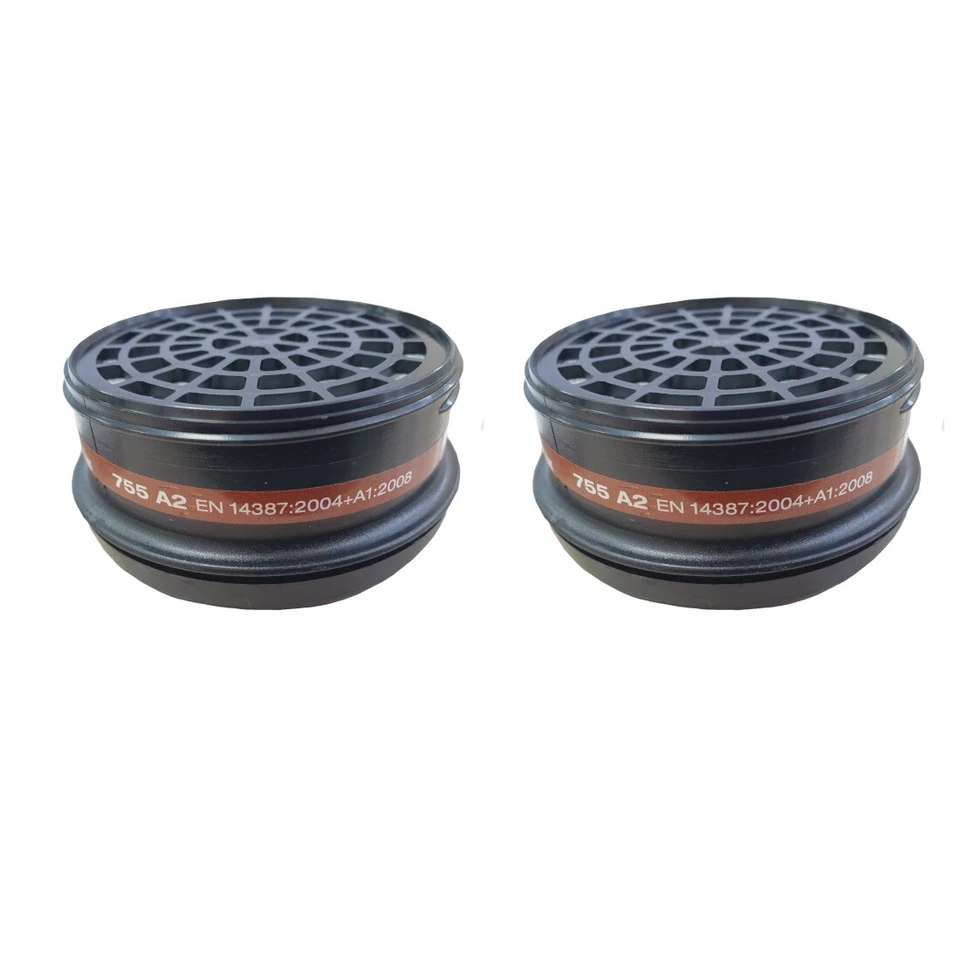 2X Ersatzfilter A2 für Halbmaske Typ Climax 755/756 Filter Atemschutz