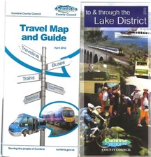 Cumbria public transport bus + rail maps 2002+12 Optare Alero Keswick Windermere