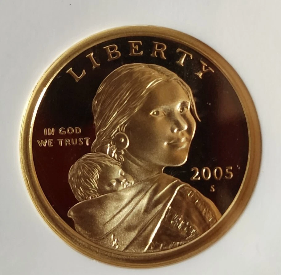 2005 S PROOF SACAGAWEA DOLLAR NGC PR-70 Ultra Cameo- PROOF DOLLAR. Our SC41 - Image 2 of 4