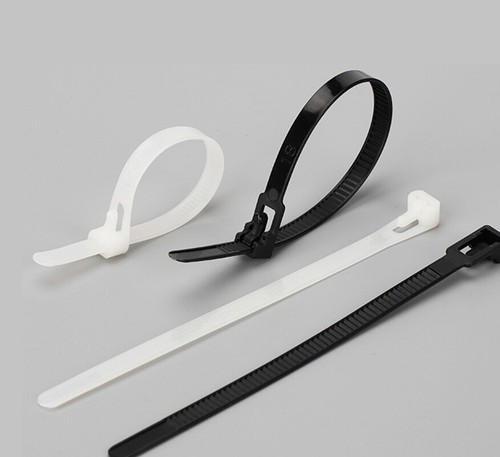 Bridas de cable de nailon de 4,6 mm fuertes envolturas de cremallera de alambre reutilizables de 200 mm de largo - Imagen 4 de 6
