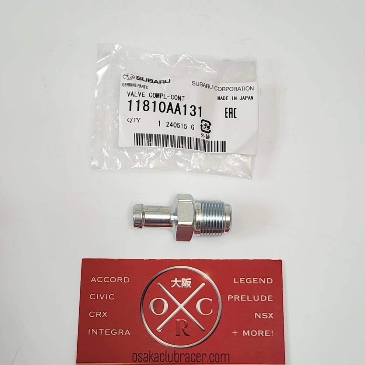 towa0331！ Genuine OEM Subaru PCV Valve 11810AA131 13-15 CROSSTREK XV & 16-17