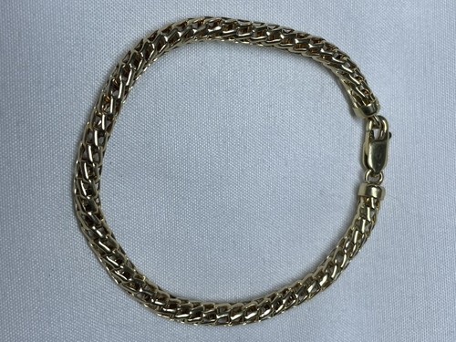 14K Solid Gold Designer 4.2mm Wheat 