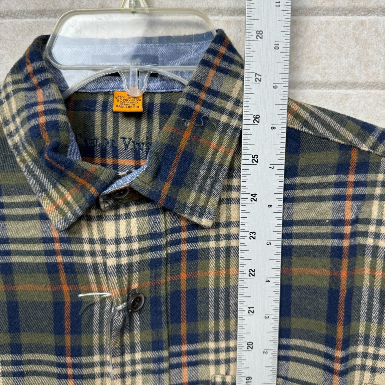 Tailor Vintage Plaid Performance Button Down Shir… - image 8