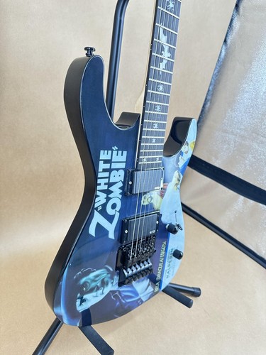 Kirk Hammett White Zombie E-Gitarre schwarz Griffbrett HH Tonabnehmer Ahorn Hals - Bild 5 von 13