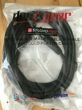 Deco Gear XLR 10' Male to XLR Female 16AWG Gold Plated Cable DGXLRR10BK
