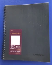 Cambridge Side Bound Ruled Meeting Notebook Legal Rule 11 x 8 1/8 ~ 80 Sheets