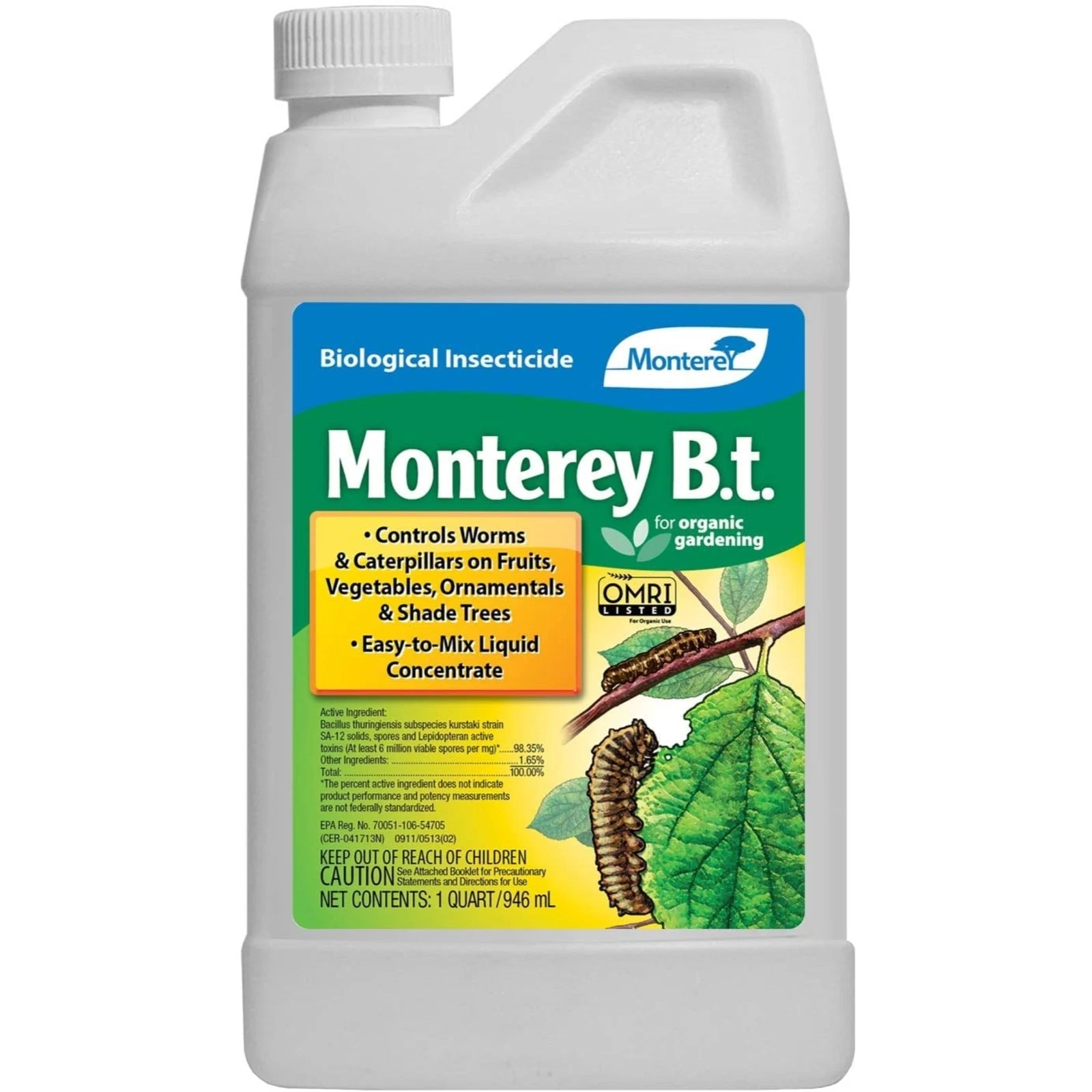 Monterey (BT) Bacillus Thuringiensis Biological Insecticide Concentrate