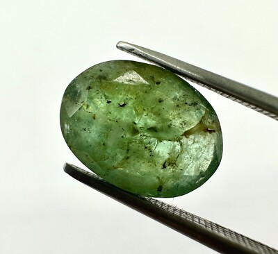 Emerald Gemstone, Emerald Natural Emerald Faceted loose gemstone 4.05 CTS 12x9mm