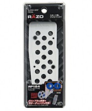 Carmate Car Pedal Razo Rp124 Super Grip Footrest Silver Oem Jdm Japan Parts New