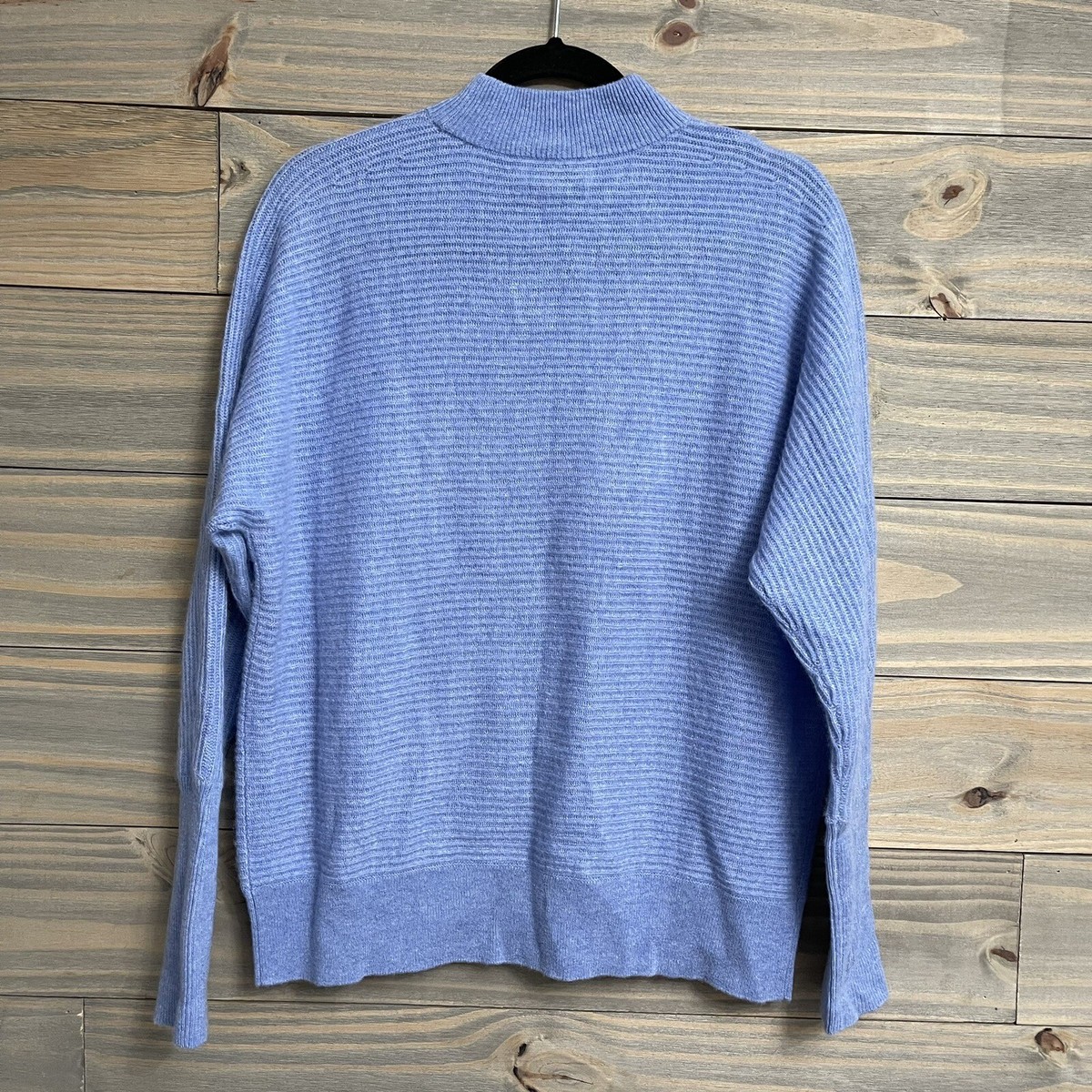Rachel Zoe Cashmere Pullover Sweater Womens M Blue Dolman Long