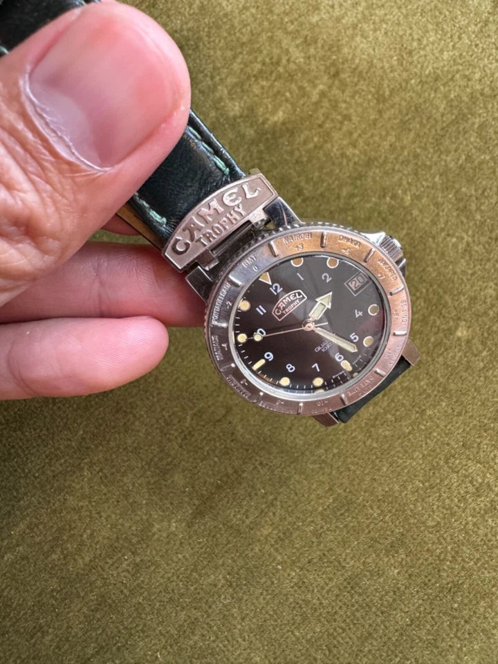 Винтажные швейцарские кварцевые мужские часы Camel trophy - Изображение 4 из 4
