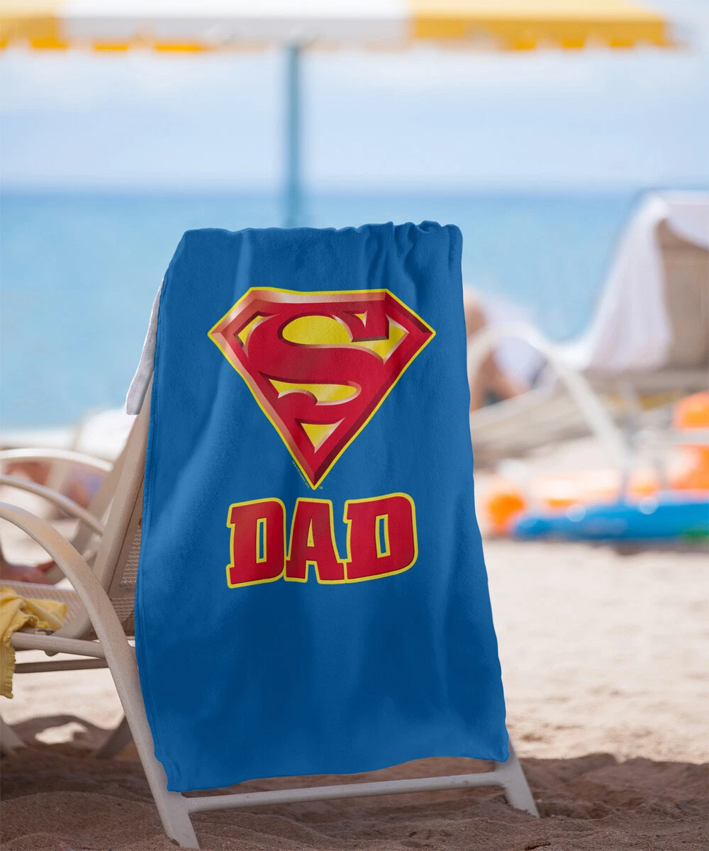 Superman Super Dad Officially Licensed Beach Towel 30"x60"