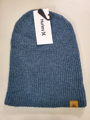 Men's Hurley Park City Beanie -Blue- Cuffed OSFA