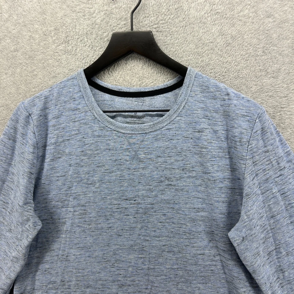 Camisa Cuddl Duds para mujer talla XL azul manga larga uso cómodo polar pulóver Foto 4 de 4