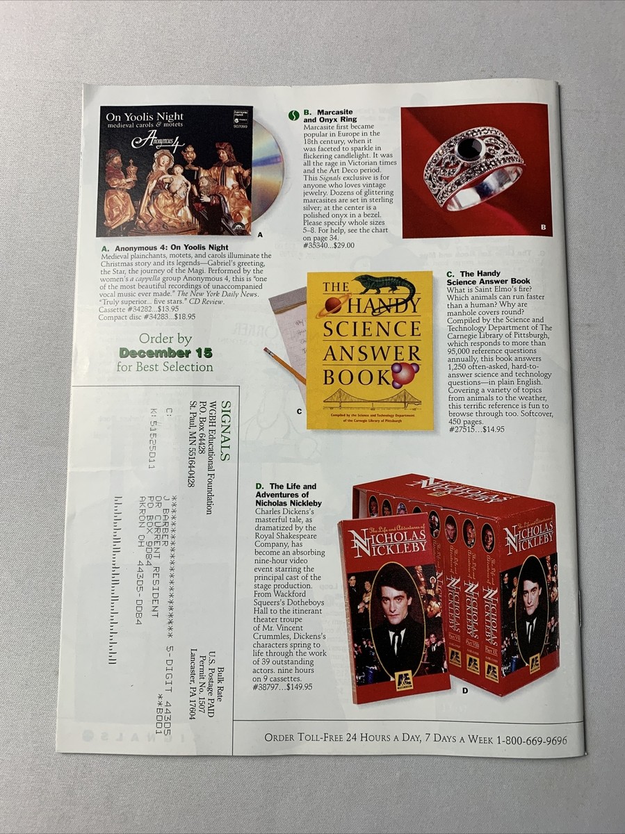 Signals Holiday 1994 Catalog - Vintage Store Catalog | eBay