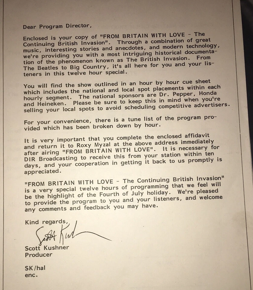 DIR Britain 🇬🇧 With Love -  Continuing British Invasion — RARE 24LP SHOW!! - Image 3 of 4