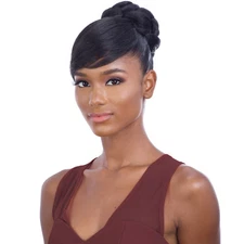 FANCY BUN BANG - FREETRESS EQUAL SYNTHETIC BUN & SWOOP SIDE BANG
