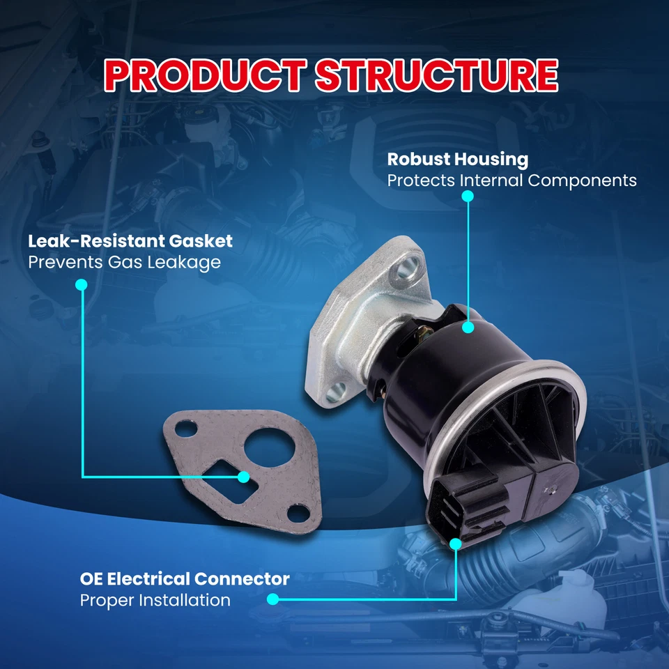 EGR Valve for Acura TL MDX RL CL Honda Odyssey Accord Pilot Ridgeline Saturn Vue - Image 4 of 4