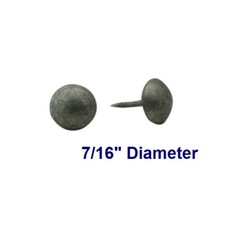 C.S. Osborne 100 Pcs 7/16" Dia. Zinc Plated Matte Pewter Nail 6980-ZPM Tacks