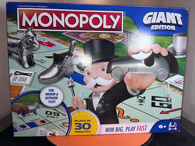 Spin Master Games  Monopoly Board Game Giant Edition  Indoor & Outdoor Games