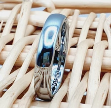 Tungsten Ring Classic 4MM High Polished Ring His or Her Simple Wedding Band