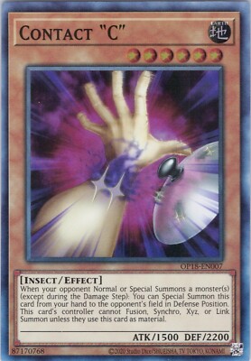 Contact ''C'' NM OP18 (#1) OTS Tournament Pack 18 Yugioh