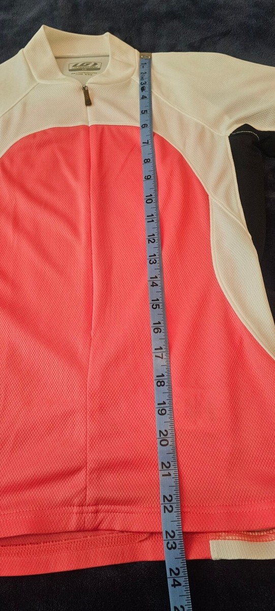 Maillot Cyclisme Femme Louis Garneau 3/4 Zip Taille L – Bleu Blanc Noir Abeilles, étiquettes