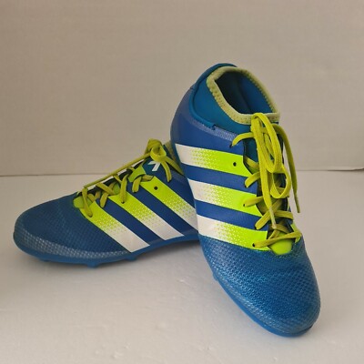 Adidas ACE 16.3 Primemesh FG Gr. 5 Fußballschuhe Fußball Stollen blau grün