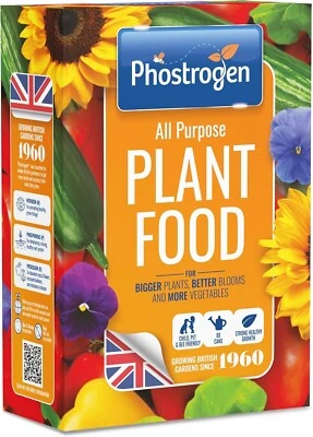 BRANDED Phostrogen All Purpose Plant Food, 800g - Plant and Edibles Fertiliser Feed - fo
