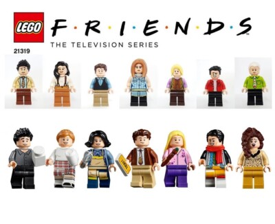 LEGO Ideas Friends TV Minifiguren aus 21319 Central Perk, 10292 Apartments NEU