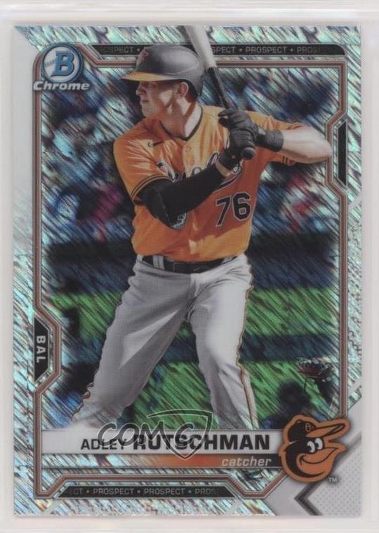 2021 Bowman Chrome Prospects Shimmer Refractor Adley Rutschman #BCP-241 0o2b